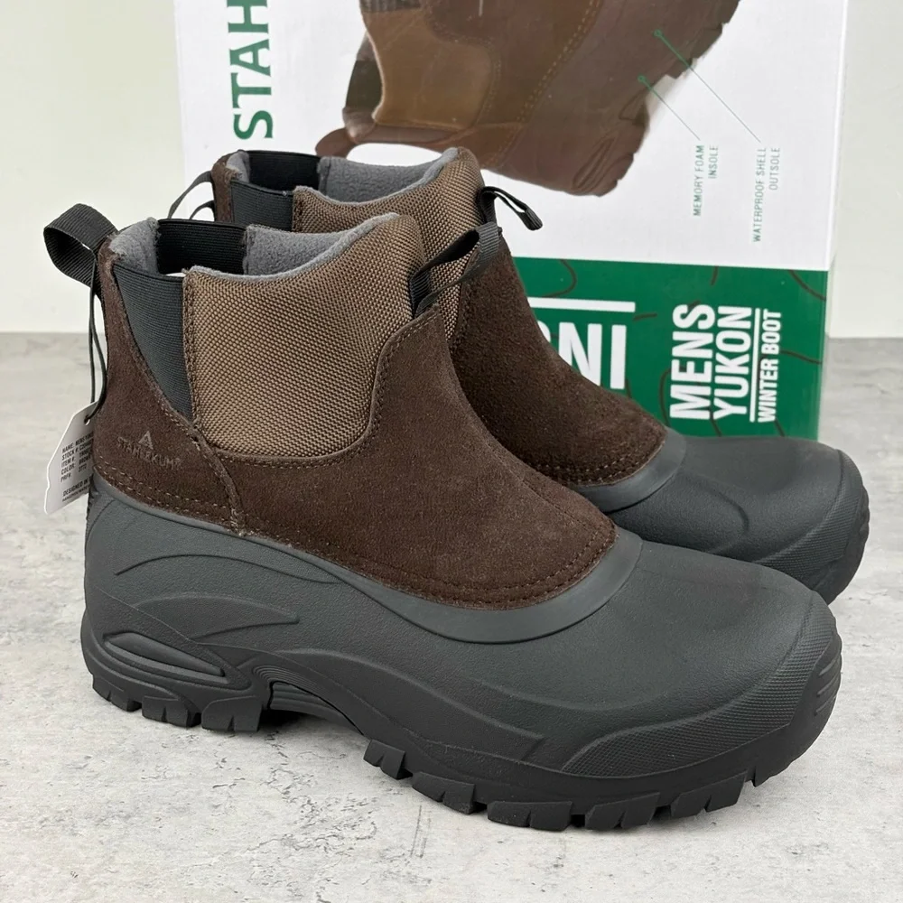 Staheekum Men's Yukon 3M Thinsulate Winter Snow Boots Size 10 Brown New In Box